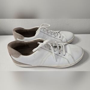 Naturalizer Women's Morrison Fashion Sneaker Lace-Up/Leather, White SZ 12